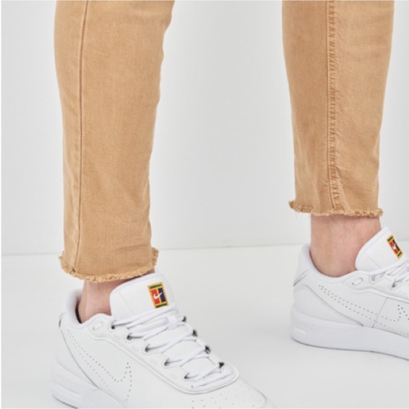 Zara men’s jeans skinny carrot fit sz 31 (40) NWT tan wash with frayed bottom - Picture 4 of 5